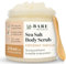 BARE BOTANICS Körperpeeling (Kokos Vanille) - Sanftes Peeling & Super Feuchtigkeitscreme | Ganz natürlich, nicht fettend, keine synthetischen Duftstoffe, keine Nussöle | Salzpeeling