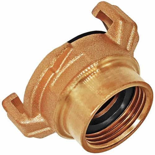 Qualitäts Schnellkupplung System aus Messing für Wasserschlauch Kupplung Tülle passend zu System Geka | Ausführungen einfach auswählen >>> Kupplung Innengewinde 1 1/2 Zoll IG (innen ca.45mm)