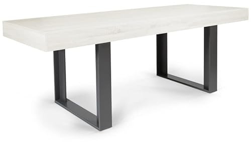IDMarket - Esstisch, ausziehbar, rechteckig, Phoenix, 4-8 Personen, Holz, grau, 160-200 cm