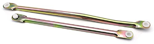 BMTick Long and Short Wiper Linkage Pull/Push Rods - Full Set Compatible with Nissan Qashqai J10 - Brass Rod with Plastic Fitting - Wiper Motor Transmission & Linkage Assemblies