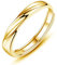 Josfeva Herren Trauringe Paar Ringe, 925 Sterling Silber Gold Offen Verstellbar Partnerringe Verlobungsring Hochzeitsring Band Ring mit Weiß Zirkonia, Geschenk für Ehefrau Mann Freundin Freund