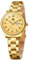 OLEVS Montre Bracelet Facile à Lire pour Femme avec Petit Cadran Doré étanche Jour Date Montre