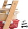 [ TEST SEHR GUT, NOTE 1.1 *] EmSoLi Adapter Schwarz + 1x Haken für Ikea Trofast Box Korb Drahtkorb, kompatibel mit Stokke Tripp Trapp Baby Hochstuhl, Hochstühle Kinderstuhl Zubehör, Kinder Hoch Stuhl