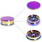 HIBRON Grinder Molinillo Multicolor para Hierbas y Especias,Molinillo Fino, Portátil y Antiadherente Grinder Color Arcoíris (CANT., 1, Unidad)