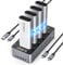 ORICO M.2 NVMe SSD Docking Station, 40Gbps 4-Bay M2 NVMe SSD Cloner Dock mit Kühlventilator, Unterstützt Offline Klonen, kompatibel mit NVMe SSD 2230/2242/2260/2280,Aluminium Design-IT48