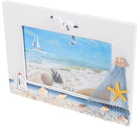 Cabilock 6 mediterraner fotorahmen Tischständer Bilderrahmen im mediterranen Stil reminescence familienbild decor Bilderrahmen mit nautischem Thema Fotorahmen mit mediterranem Thema hölzern