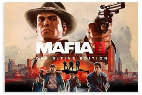 biegzc Mafia 2 Definitive Edition Poster auf Leinwand, Wandkunst, Dekordruck, Bild Gemälde für Wohnzimmer, Schlafzimmer, Dekoration, 30 x 45 cm