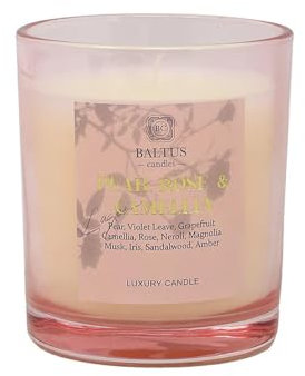 Luxury Scented Jar Candle (Pear, Rose & Camellia)