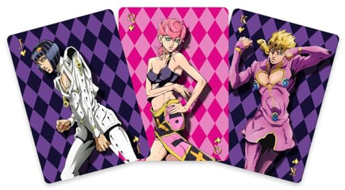Crunchyroll - JoJo’s Bizarre Adventure - 52 Spielkarten - Poker, Kartenspiel, Deck, Playing Cards, 63x89 mm