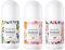 3pcs Deo für Kinder Ab 8 Jahre Deo Kinder Mädchen Natürliches Deodorant Körperdeodorant Roll-on-Deodorant Schützt Die Haut Frischer Und Angenehmer（50ml）