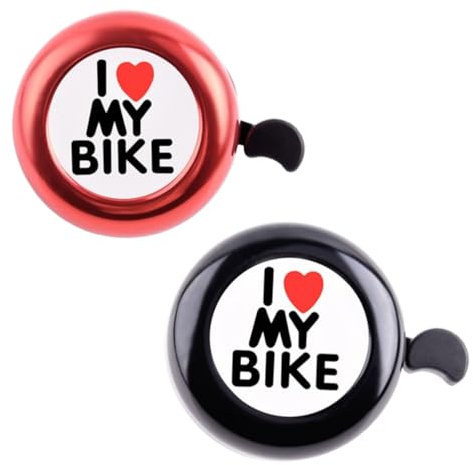 Una interessante campana per biciclette - Campana per biciclette mini, adatta per mountain bike e bici da strada. Suono forte, 70 decibel, tono chiaro. Per adulti, bambini, ragazzi e ragazze.