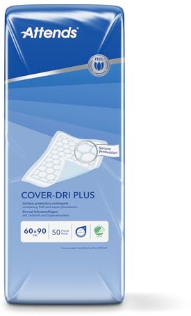 Attends Cover-Dri 90x60 Plus, 200 Units (4 Packs of 50) 203972