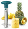 Newness Acciaio Inossidabile Ananas Affettatrice, Ananas Professionale Ananas Core Remover Strumento per la Casa e la Cucina con Lama Affilata, Verde