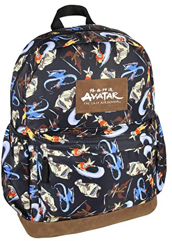 Nickelodeon Avatar The Last Airbender Character Aang Katara Appa Zuko Cartoon All Over Print Backpack