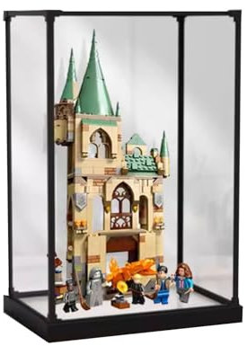 Vitrine en acrylique pour Lego Harry Potter Poudlard : Room of Requirement 76413, boîte de rangement anti-poussière et anti-UV, collectionneurs (transparent)