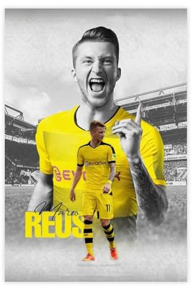 Fußball-Star-Poster, Marco Reus, Poster, 38 Stück, Leinwand-Poster, Schlafzimmer-Dekor, Sportlandschaft, Büro, Raumdekoration, Geschenk, ungerahmt: 20 x 30 cm