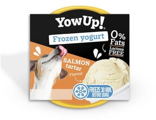 YowUp! Eiscreme für Hunde, Lachsgeschmack, 12 Stück, natürlicher und gesunder Snack, laktosefrei, Leckerlis für Hunde, für Welpen und erwachsene Hunde
