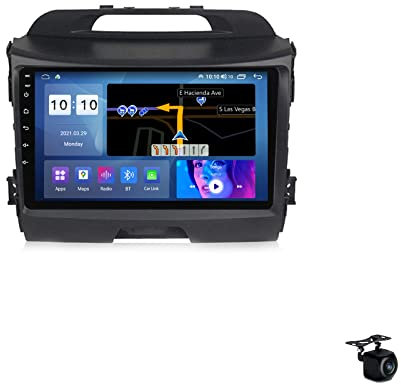 HYMLMY Android 12 Autoradio Stereo Radio per KIA SPORTAGE 2010-2015 Navigatore Satellitare 2 Din 9 GPS Lettore Video Multimediale DSP Integrato FM BT Wifi SWC 4G 5G Carplay + Telecamera Posteriore,