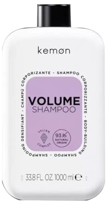 Kemon – Volumenshampoo 1000 ml | Ideal für feines Haar, basierend auf Soja- und Weizenproteinen, reinigt gründlich, ohne das Haar zu beschweren, verleiht Fülle, Glanz und Leichtigkeit.