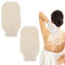 Ouligay 2 Stück Sisal Duschhandschuh Sisal Exfoliating Gloves,Natürlicher Peelinghandschuh Körper,Scrubhandschuh für Den Körper,Dusche Schrubben Handschuhe Peeling Werkzeuge für Männer Frauen Kinder
