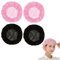 4 Stück Haarnetz Zum Schlafen,Haarschutz für Die Nacht,Bonnet Sleep Cap,Schlafhaube Haare SchüTzen, Einstellbare Frisur Netzwerk Hut,Haarnetz zum Schlafen Anti-Frizz Haarschutz (Rosa/Schwarz)