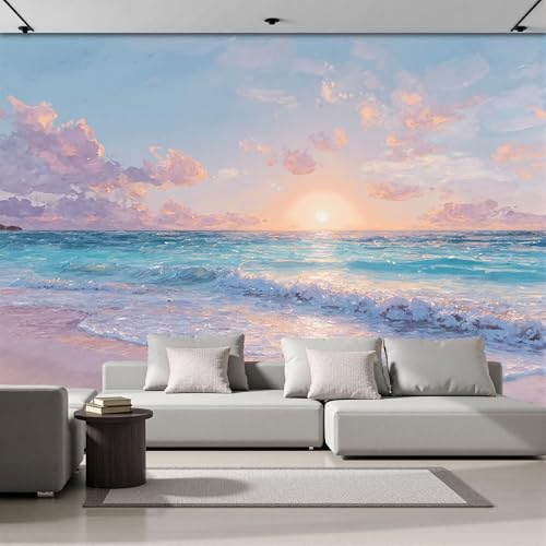 Fototapete 3D Effekt Sonnenuntergang Auf Den Bahamas Naturlandschaft 200X140Cm Foto Tapete Schlafzimmer Wohnzimmer Xxl Wandtapete Motivtapeten Bildtapete 3D Effekt Wand Dekoration Flur