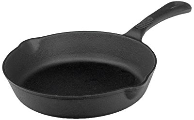 VICTOR CW710 Cast Iron Skillet, 8-inch, Black, 33x22x4.5 cm
