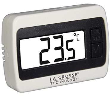 La Crosse Technology - WS7002 Petit thermomètre d'intérieur - Blanc.