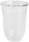 De'Longhi Juego de 2 vasos premium para café latte macchiato, apto para lavavajillas, pared doble vidrio templado, transparente, 220 ml