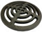 7 Diameter 178mm 9mm 3/8 Thick Round Circular Cast Iron Gully Grid/Grate Heavy Duty Drain Cover Black Satin Finish