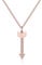 Crystal Rose Gold Arrow Necklace