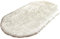 HotYou Faux Lammfell Schaffell Teppich Ellipse Kunstfell Dekofell Lammfellimitat Teppich Longhair Fell Nachahmung Wolle Bettvorleger Sofa Matte,Weiß Schwarz,60 * 120CM