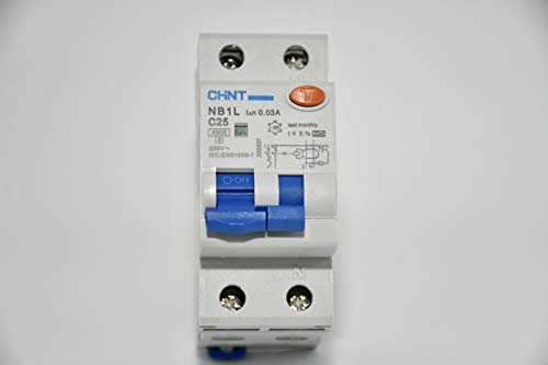 Chint salvavita Interruttore magnetotermico differenziale nb1l1/c25 1p+n 25a 30m 203337