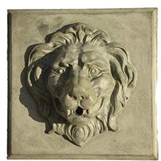 Steinfiguren Horn Löwe für die Wand als Wasserspeier