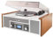 Dual NR 7 Stereo-Nostalgie Musikanlage mit Plattenspieler (UKW-Tuner, CD-RW, MP3, USB, Bluetooth, Aux-In) braun