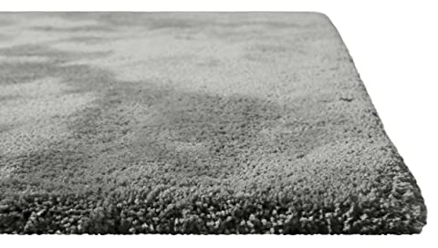 Homie Living Teppich - Läufer, kuschelig weich und sehr flauschig, Hochflor, Shaggy bestens geeignet für Wohnzimmer, Flur, Schlafzimmer, Kinderzimmer I Pisa I (130 x 190 cm, Grau Taupe)
