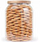 Yibaodan 1 Gallon Glass Food Jars with Bamboo Lids, 3780ml Large Glass Kitchen Storage Jars Egg Jars Glass Pantry Canister Jars for Cookies Spaghetti Pasta Beans Snack Sugar Serving Tea Seashell