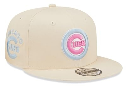 New Era Chicago Cubs MLB Pastel Patch Cream 9Fifty Snapback Cap - M - L