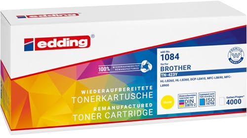 Edding EDD-1084 Gelb Toner ersetzt Brother TN-423Y (18-1084) Marke