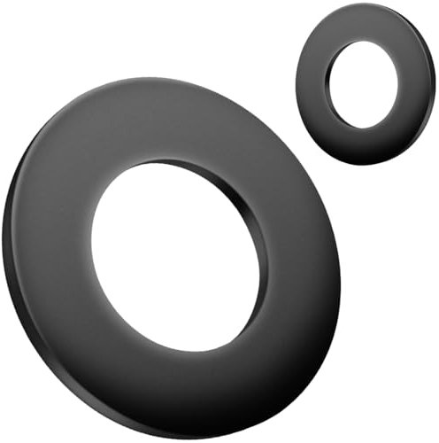 BOUMVID Unterlegscheiben Flache M24 x 44mm, 2 Stück Unterlegscheibe Schwarz Karosseriescheiben Distanzscheiben Kohlenstoffstahl Dichtung Beilagscheiben Distanzringe für Gewindestangen Schrauben