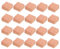 Hohopeti 20 STK simulierte Ziegel Kinder bastelset basteln für Kinder Fliese Miniatur-Wandziegel Modelle Ornament miniatursteine ​​selber Machen Miniatur-Ziegel Sandkasten Blöcke einstellen