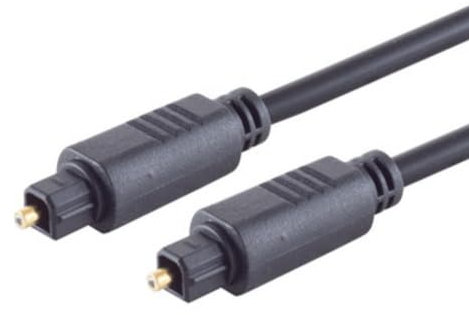 PADCR Toslink Optisches Digital-Audiokabel Glasfaserkabel für Soundbar, TV, Verstärker, Heimkino, Stereoanlage, Boxen (1m)