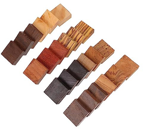 BELLIFFY Stück Naturholzblöcke Unbehandelte Holzblöcke für Bastelarbeiten und Dekorationsprojekte