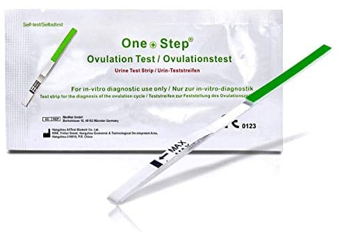 One+Step Ovulationstest mit optimaler Sensitivität - Fruchtbarkeitstest für Frauen - Ovulationstests für Eisprung - 100 Stück