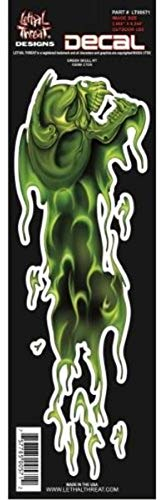 Lethal Threat YSLT00571 grüner Totenkopf Aufkleber für alle Fahrräder