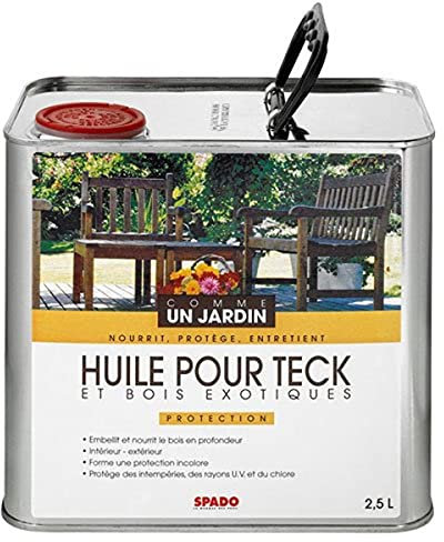 SPADO Huile pour Teck et Bois Exotique 2,5 L