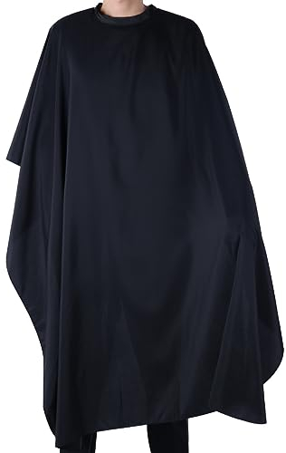 Salon Cheveux Coupe Robe Barber Cape Tissu - Noir
