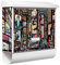 banjado® Burgwächter Briefkasten Weiß 38x39x12cm mit Motiv New York Show/Briefkasten mit Zeitungsfach/Briefkasten mit Zeitungsrolle/Postkasten inkl. Montagematerial & 2 Schlüsseln