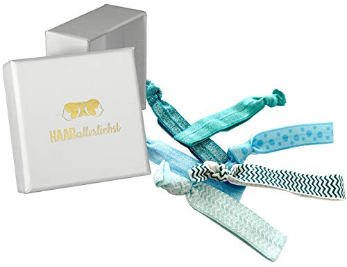 HAARallerliebst Haargummi Damen Armband Set – Haargummis Haargummi Original als Zopfgummi – Haargummis Damen – Hair Ties ohne Metall