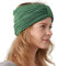 CHARM Frauen Chunky Turban Stirnband - Kopftuch Winter Head Wrap Chemo Hut Naturhaar Blau Grün